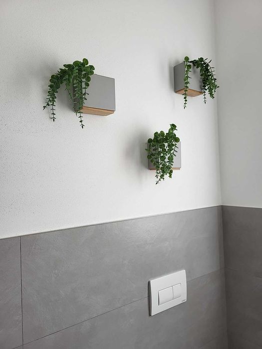 Zestaw 3 wiszących doniczek doniczki na kwiaty rośliny kwietniki