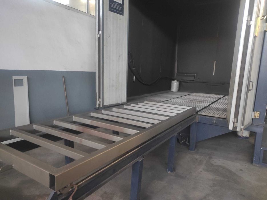 decapadeira de peças decapagem de peças a jato metalico granalha