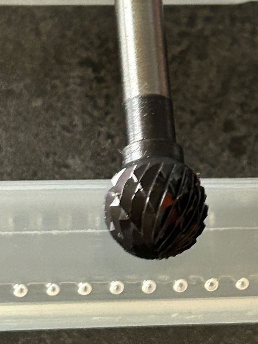 New Frez kulowy D pilnik do metalu HM-F TiALN 12x10mm