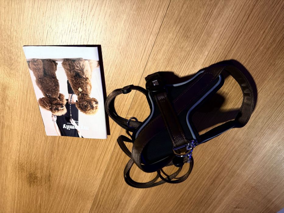 Szelki + smycz dla psa Memopet rozm M brązowe