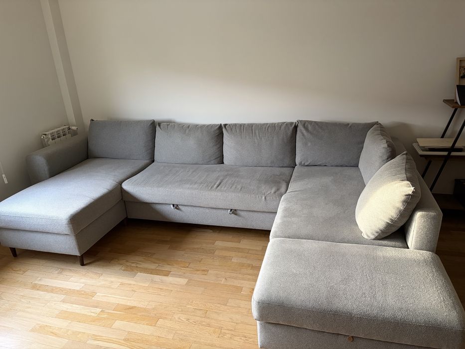 Sofa cama gato preto cinzento