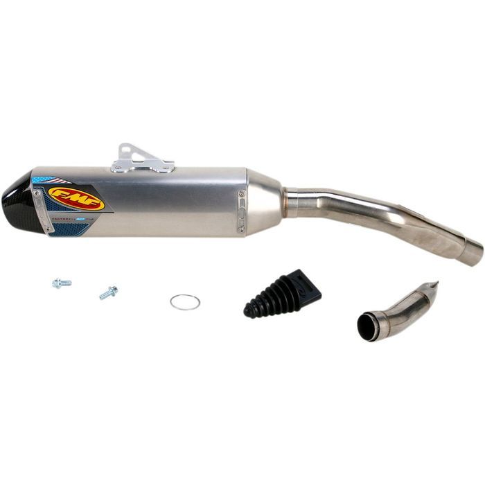 ponteira de escape fmf factory 4.1 rct slip-on aluminum / carbon