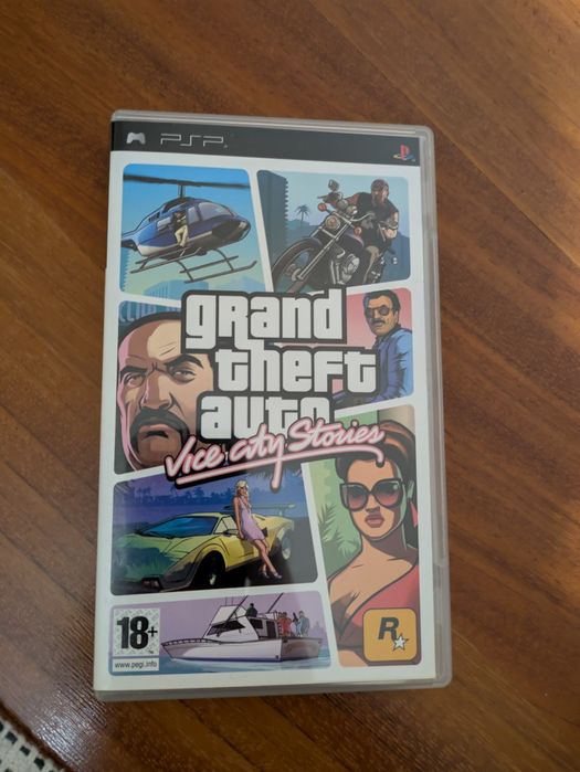 Psp playstation portable + jogos (gta, sega rally)
