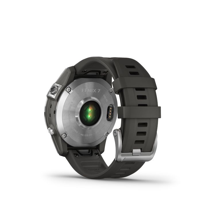 SMARTWATHCH GPS GARMIN FENIX 7 PRATEADO E BRACELETE CINZENTA