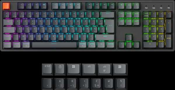 Teclado mecânico Keychron K10 V2 RGB Bluetooth – Switches Brown - Novo