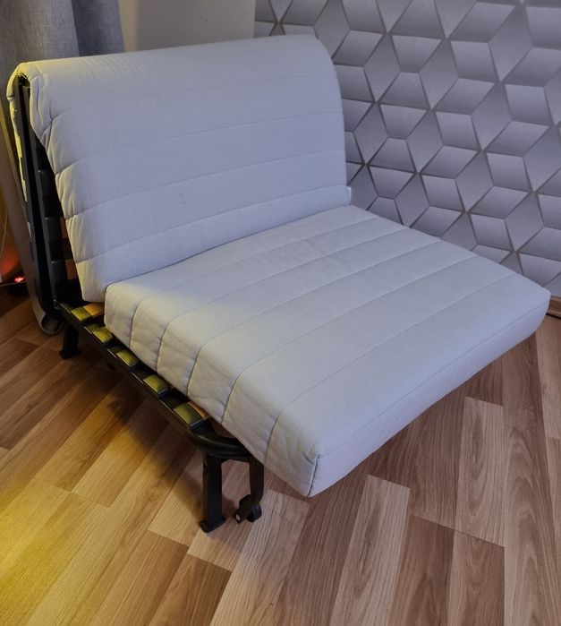 Fotel rozkładany z materacem IKEA LYCKSELE HÅVET
