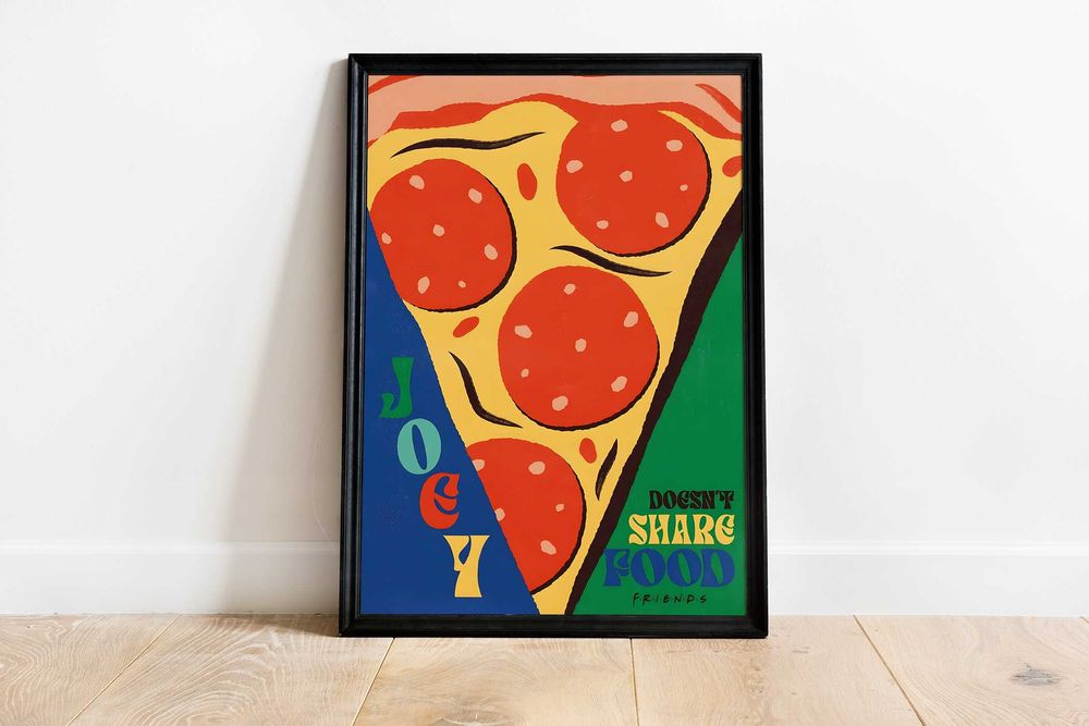 Vintage Plakat A3 Przyjaciele kultowe cytaty