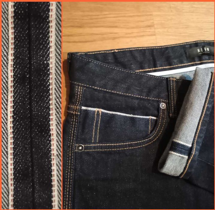 NEUW. selvedge Candiani Denim.W-32. L-32. (цена 170 €) цвет индиго (не черный)