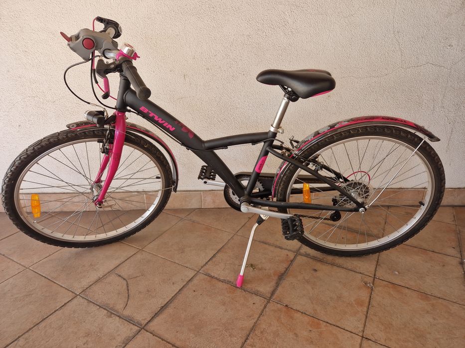 Bicicleta criança 9-12 anos (rosa e preta)