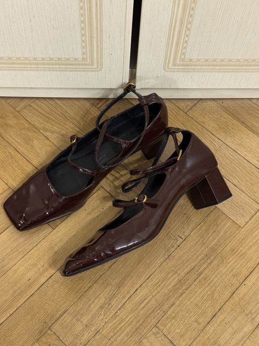 Туфлі бордові Massimo Dutti