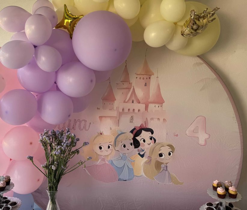 Painel Redondo 1,80 m para decoração de Festas - Aluguer