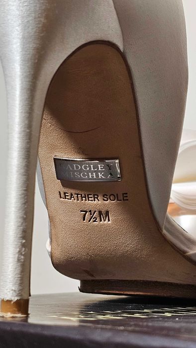 Buty ślubne Badgley Mischka, białe, 38