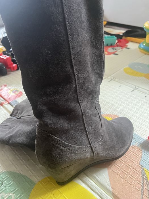 Сапоги натуральна замша