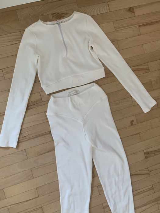 Nowy komplet bialy lila lou s/m