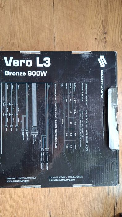 Zasilacz Vero L3 Bronze 600W
