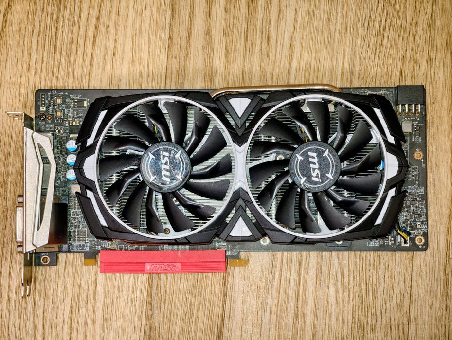 Відеокарта MSI Radeon RX 480 ARMOR 4GB OC (Повний комплект, обслужена)