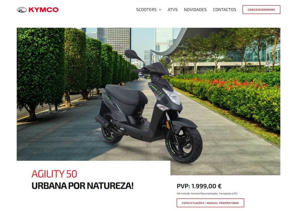 KYMCO AGILITY 50 - 50cc 4Tempos