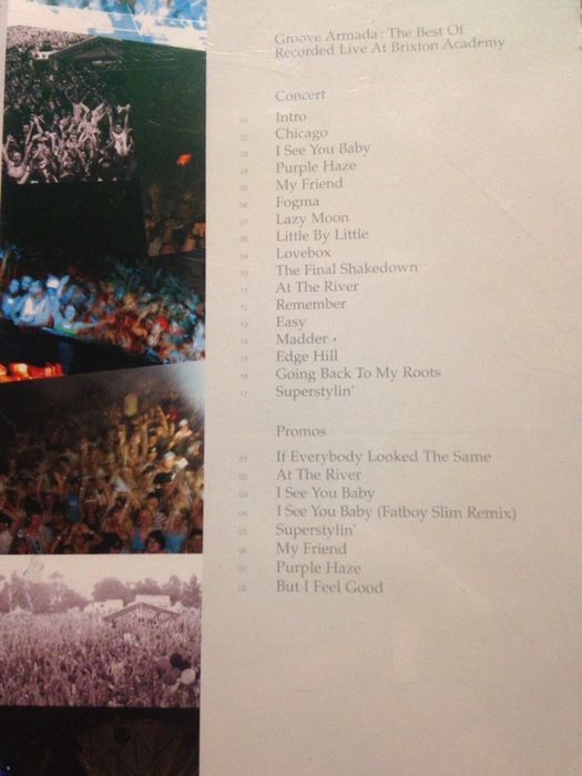 Pack 1- DVD's Musicais • Groove Armada:Best of...