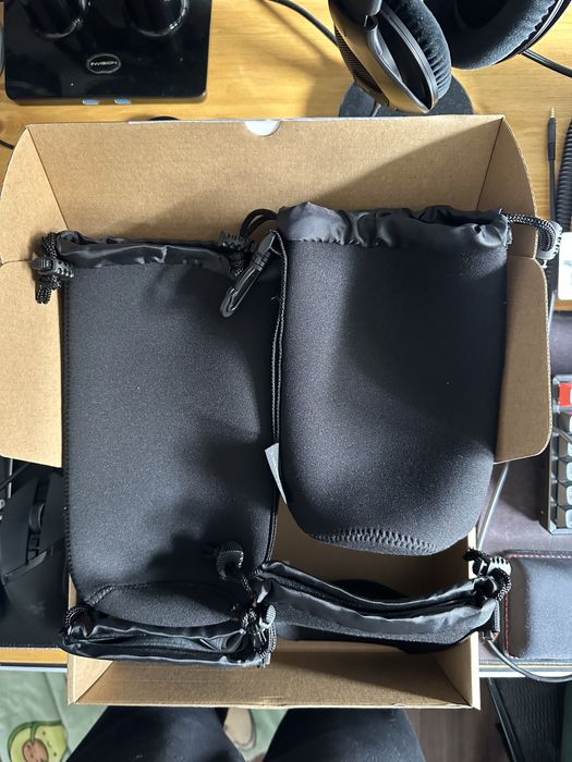 Conjunto bolsas à prova de água para objetivas