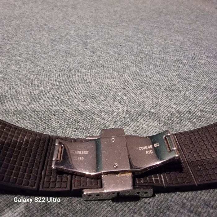 Certina ds podium silikonowy pasek 22mm, klamra, zapięcie