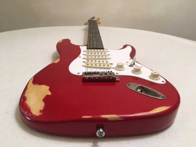 Guitarra nova JMS strat SSS-HSH relic com garantia