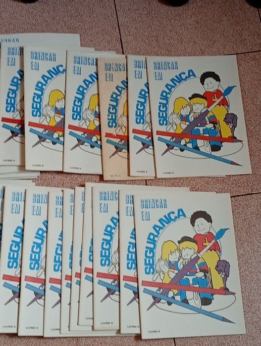 Vários Livros Brincar com Segurança