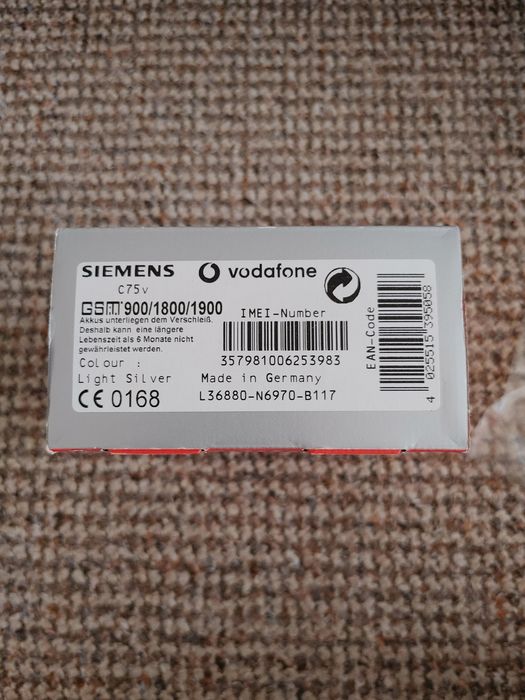 SIEMENS C75V Folie na ekranie Zestaw w kartonie Sprawdź
