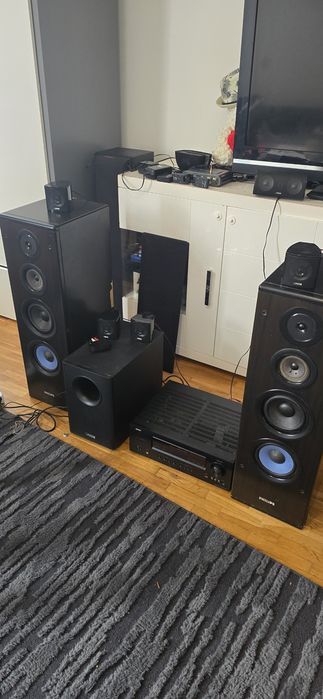 Ресівер Denon avr 1612 + Canton 5.1 +колонки philips fb820