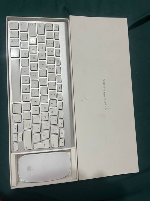 Apple Magic Keyboard A1314 + mysz Apple Magic Mouse A1296 .