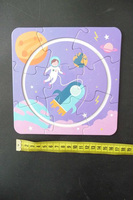 Puzzle kosmos, 9 elementów. Puzzle dla najmłodszych.