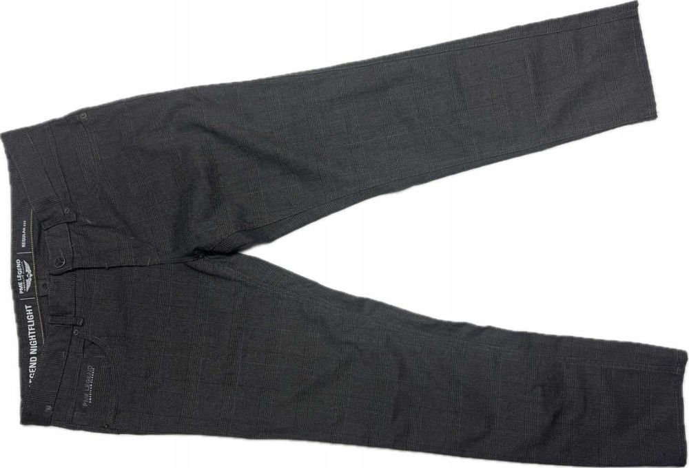 PME LEGEND night flight regular fit W36 L32 PAS 98 spodnie męskie w kratę