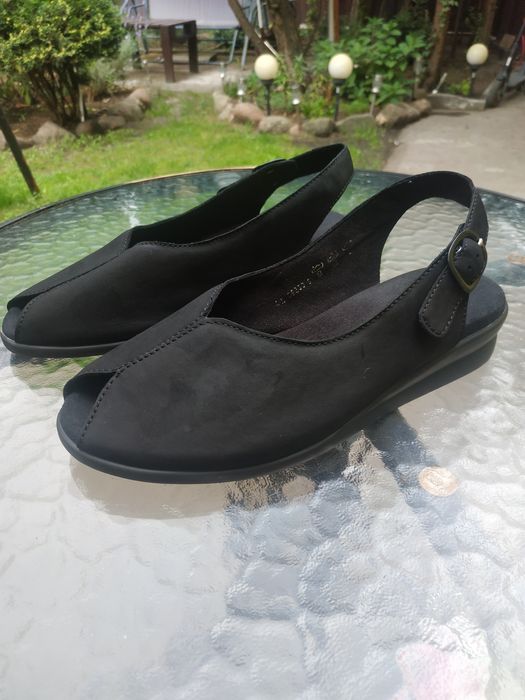 Sandały skórzane damskie rozmiar 37.5