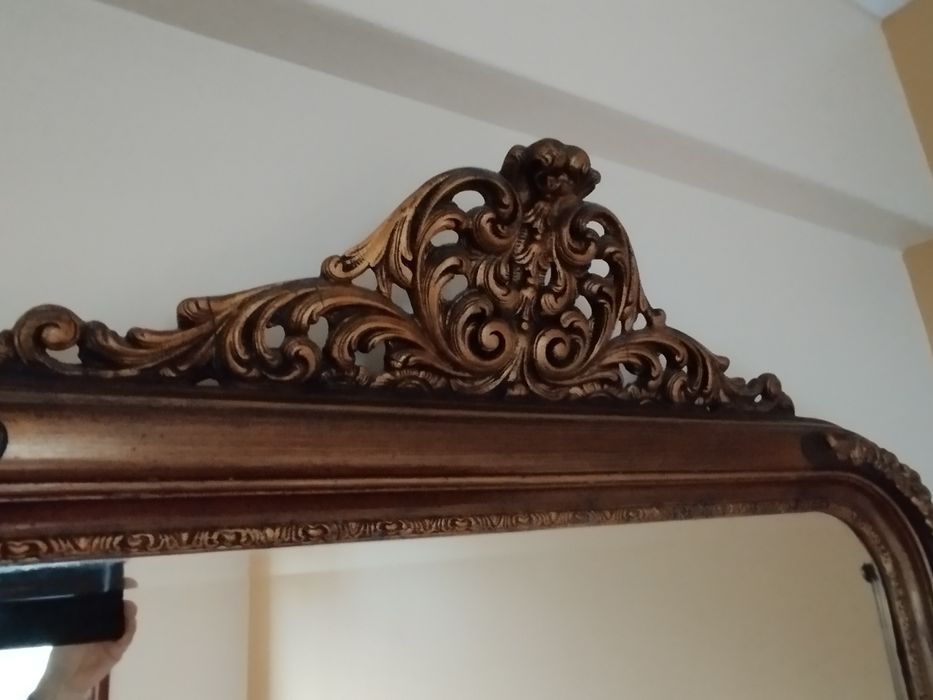 Espelho talha dourada