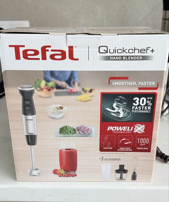 Блендер заглибний Tefal Quickchef+ 3в1 HB673830