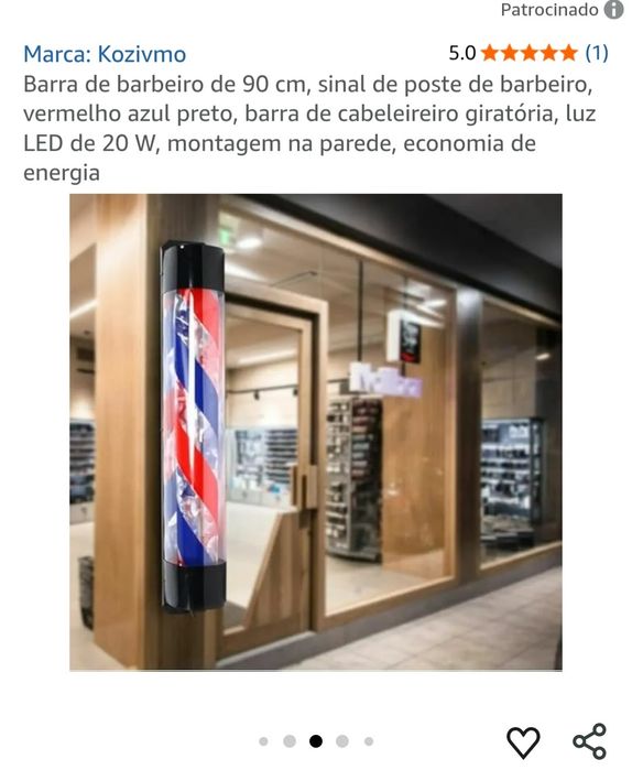 Barra de Barbeiro 90cm