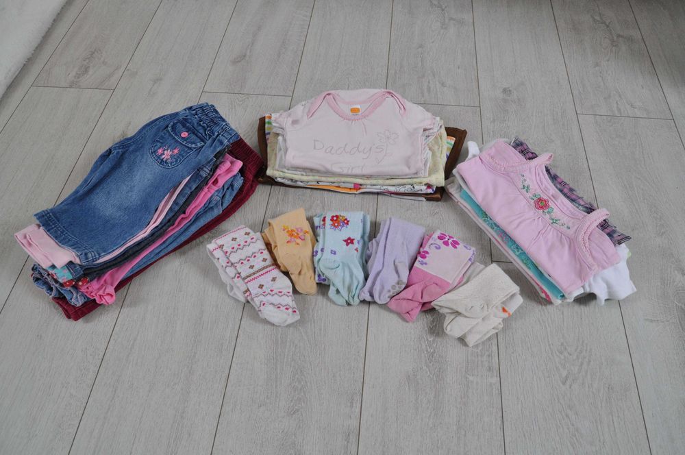 Mega paka markowych ubranek dla dziewczynki r. 68cm