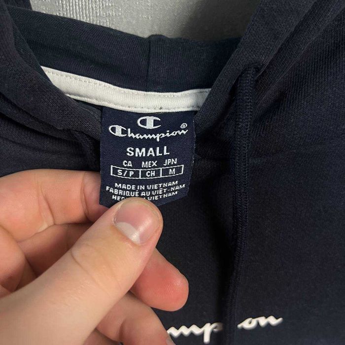 ‼️-50%‼️Худи Champion в синяя белая S