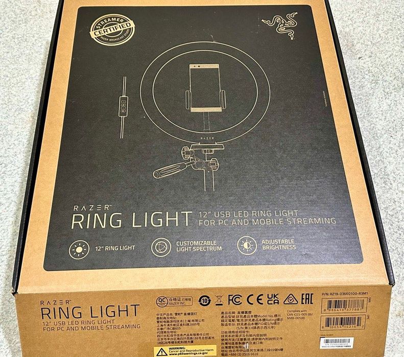 2 Razer Ring Light Led 12” USB