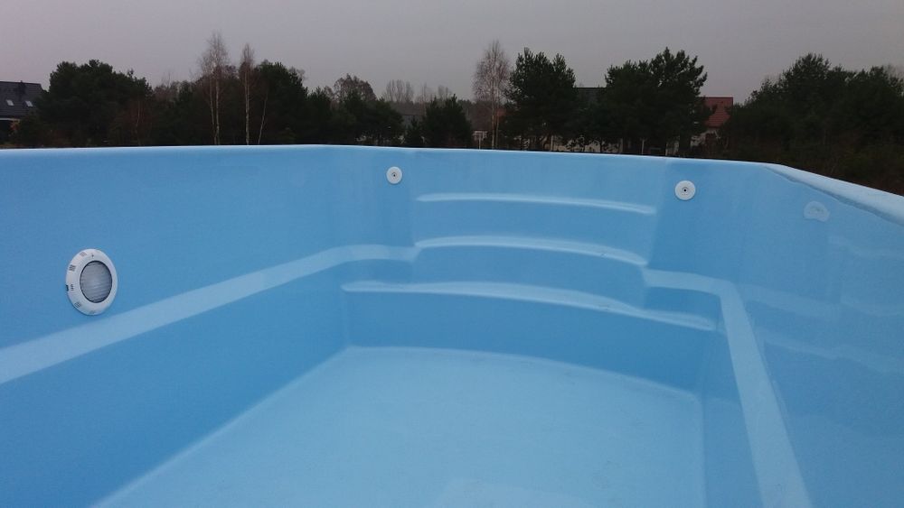 BASEN POLIESTROWY Ogrodowy wkopywany 4,7 x 2,5 x 1 m