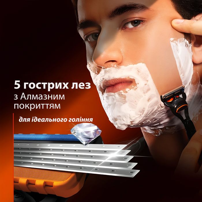 Станок (бритва) Gillette Fusion5 Power з 1 касетою (виробництво Індія)
