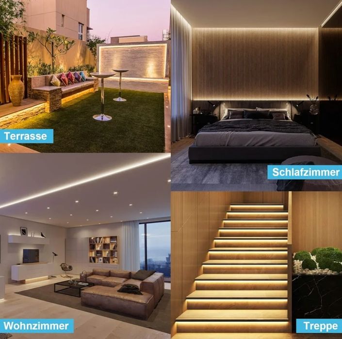 Profil aluminiowy LED 12 sztuk x 1 m.