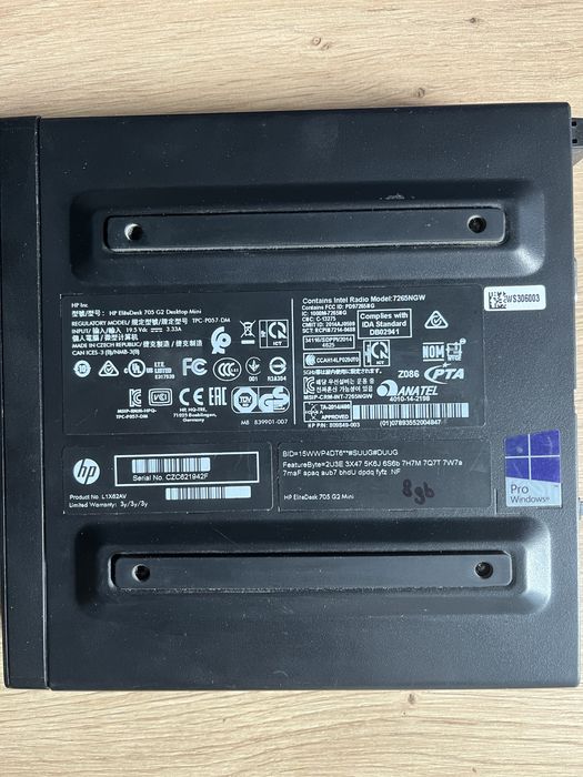 Мини-ПК HP EliteDesk 705 G2