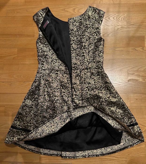 Sukienka balowa Sylwestrowa do kolan złota marki Antall Rozmiar 38