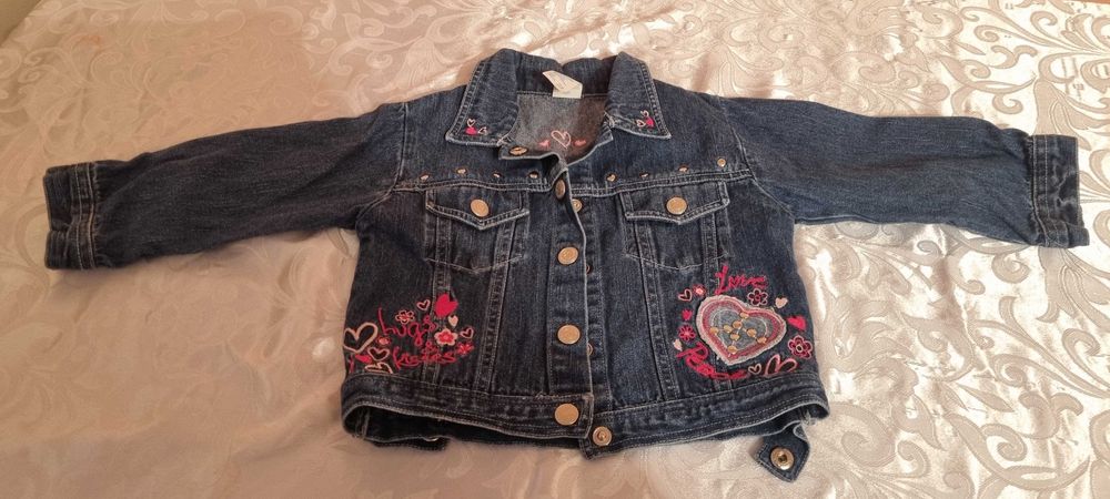 Kurtka jeans 92 kurteczka narzuta