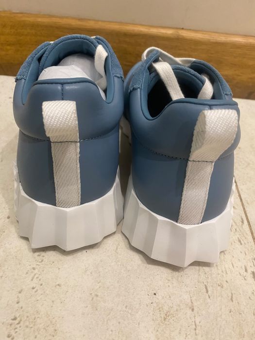 Hermes bouncing blue 39 skóra naturalna, z numerem seryjnym