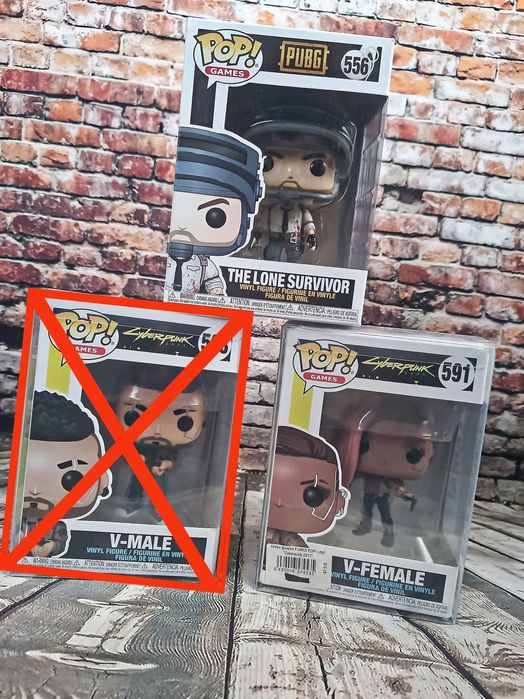 Фігурки Funko POP з всесвіту ігор Cyberpunk 2077 та PUBG.