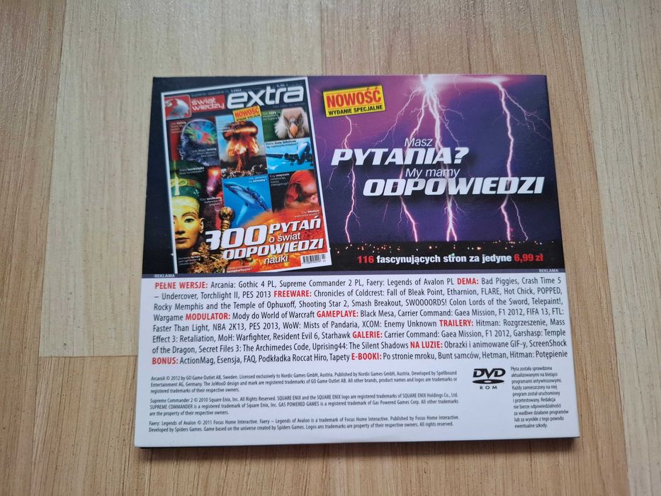 Arcania Gothic 4, Supreme Commander 2, Faery Legends of Avalon PC