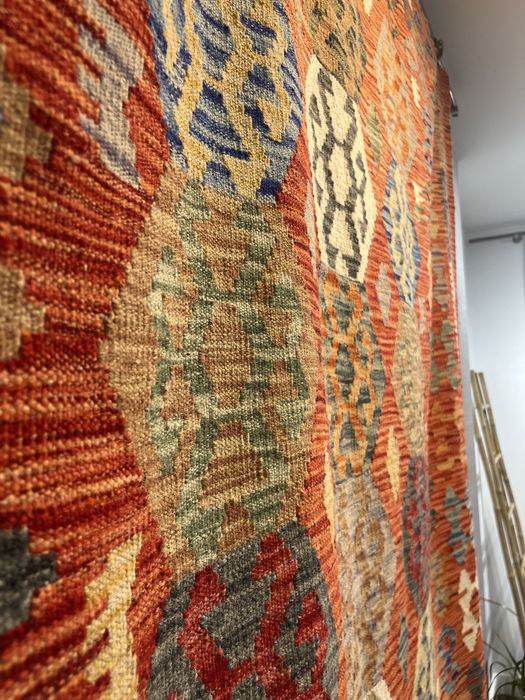 Tapete kilim feito à mao 255x175cm - Novo
