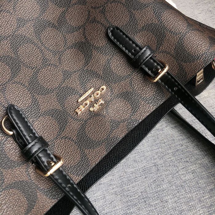 Шкіряна сумка Coach Mollie tote