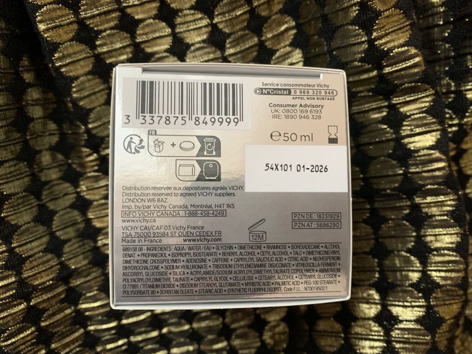 Nowy vichy Liftactiv ujędrniający bezzapachowy krem